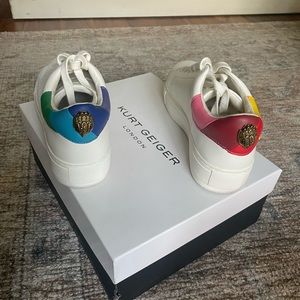 Brand New in box.. Kurt Geiger Platform Laney Eagle leather Sneakers size 37